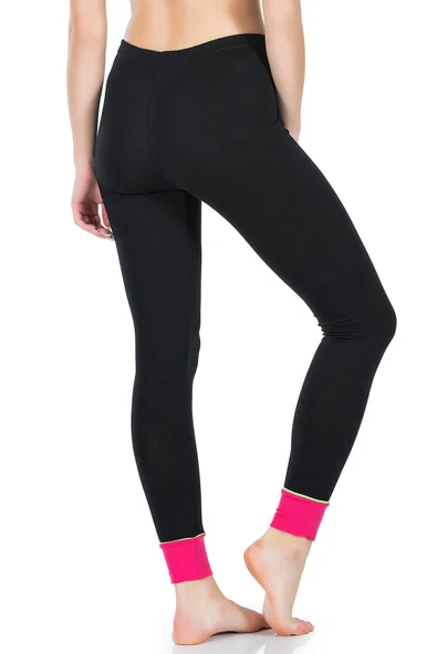 Derya Kurşun Baskılı Yüksek Bel Kadın Tayt 0538 - Resim 2