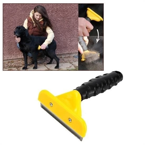 OLLEVRA Fubminator Kedi Köpek Tüy Toplama Tarağı Kaşıma Aparatı 4,5 Cm - Resim 2