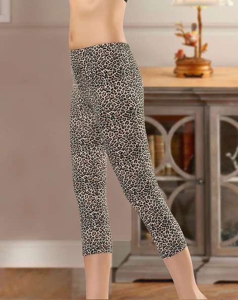 Derya Kurşun Leopar Kapri Tayt 475 ürün görseli