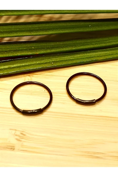 Monalisa Home Çelik Siyah Figürlü Unisex Küpe ürün görseli 1