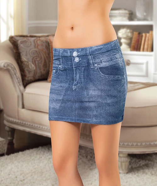 Derya Kurşun Kot Görünümlü Etek Tayt 453 ürün görseli