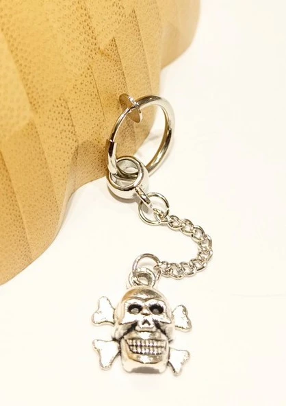 Monalisa Home Çelik Gümüş Renk Figürlü Unisex Küpe ürün görseli 1