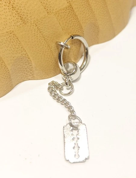 Monalisa Home Çelik Gümüş Renk Figürlü Unisex Küpe ürün görseli 1