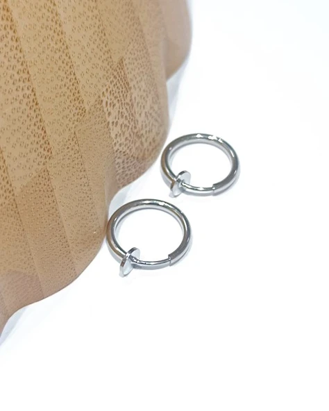 Monalisa Home Çelik Gümüş Renk Figürlü Unisex Küpe ürün görseli 1