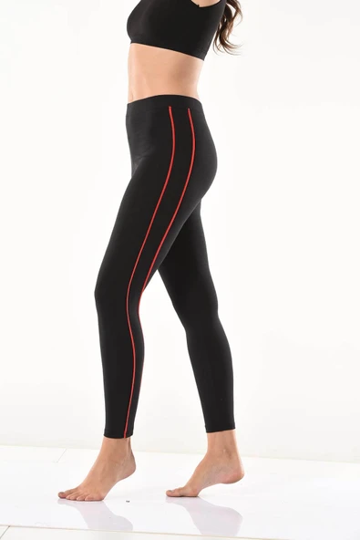 Derya Kurşun Şeritli Kadın Tayt 0592 ürün görseli