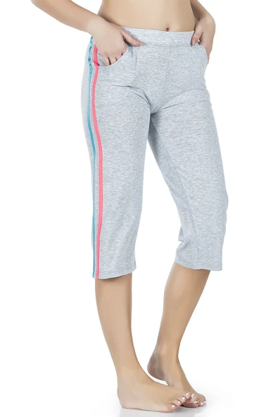 Derya Kurşun Cepli Kadın Kapri 0537 - 3