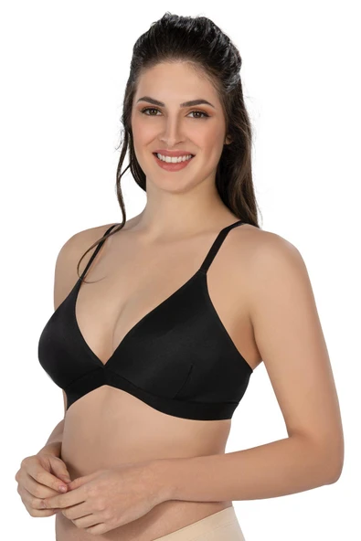 SİYAH MI Emay 2809 Lazer Kesim Yapıştırma İz Ypmz Sütyen ürün görseli 1