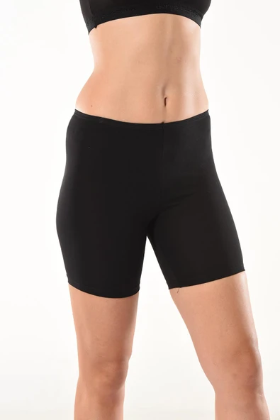 Derya Kurşun Likralı Kısa Kadın Şort Tayt 494 - Resim 5