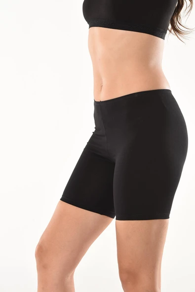 Derya Kurşun Likralı Kısa Kadın Şort Tayt 494 - Resim 2