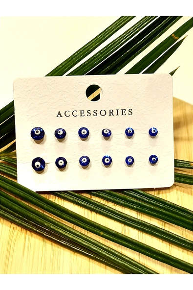 Monalisa Home Çoklu Renkli Nazar Boncuk  Küpe ürün görseli