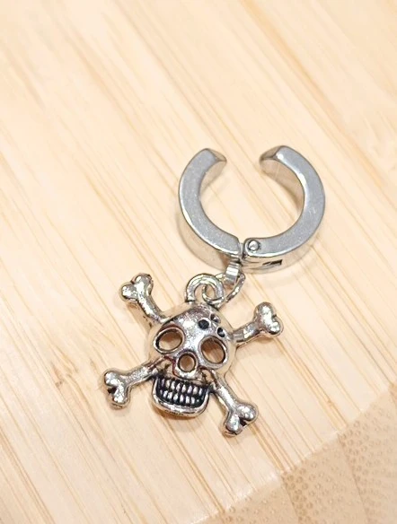 Monalisa Home Çelik Gümüş Renk Figürlü Unisex Küpe ürün görseli 1