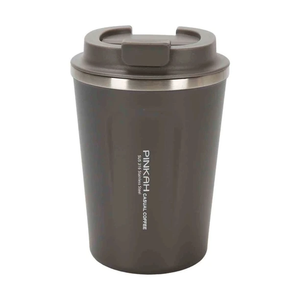 Pınkah Paslanmaz Çelik Kahve Termos Bardağı 380 ml - 5