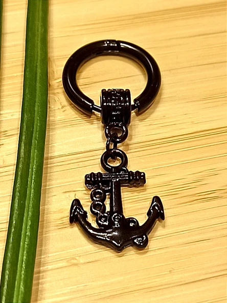 Monalisa Home Çelik Siyah Figürlü Unisex Küpe ürün görseli 1