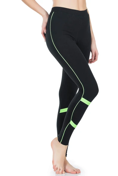 Derya Kurşun Şeritli Kadın Tayt 0604 ürün görseli 1