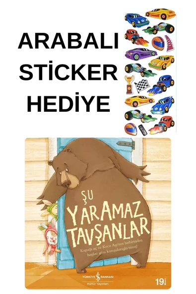 ARABALI STİCKER HEDİYELİ - OKUL ÖNCESİ RESİMLİ KİTAPLAR MASAL - ŞU YARAMAZ TAVŞANLAR ürün görseli