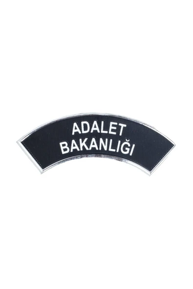 Adalet Bakanlığı 3D Kol Arması, Yeni Model Tip, Standart Ölçü, 1.sınıf Plastik Ultra Kaliteli