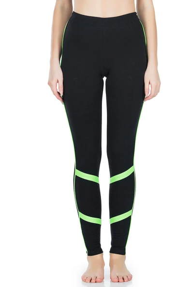 Derya Kurşun Şeritli Kadın Tayt 0604 - Resim 3