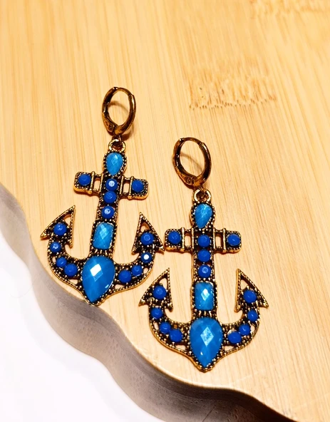 Monalisa Home Lüks Renkli Figürlü Otantik Küpe ürün görseli 1