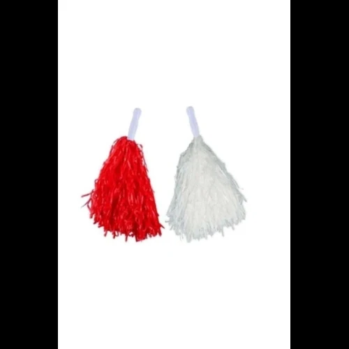 Litae Trend KIRMIZI BEYAZ GÖSTERİ PONPONU ürün görseli 1