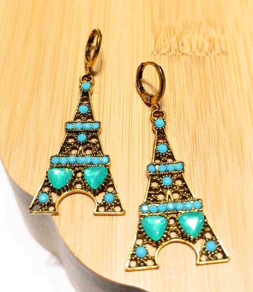 Monalisa Home Lüks Renkli Figürlü Otantik Küpe ürün görseli 1