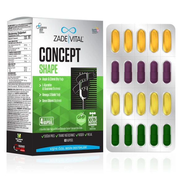 Zade Vital Concept Shape 60 Kapsül ürün görseli