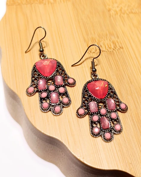 Monalisa Home Lüks Renkli Figürlü Otantik Küpe ürün görseli 1