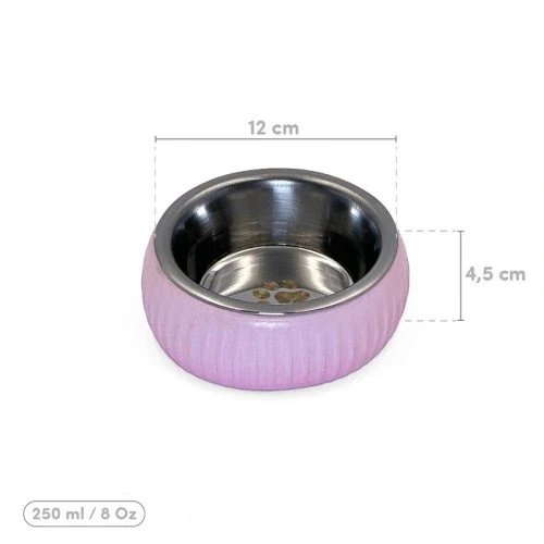 Litae Trend Mikopet Organik Seramik Mama Kabı Pembe - Resim 4