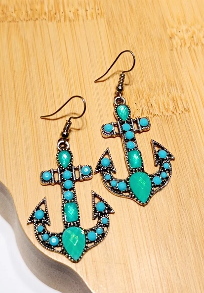 Monalisa Home Lüks Renkli Figürlü Otantik Küpe ürün görseli 1