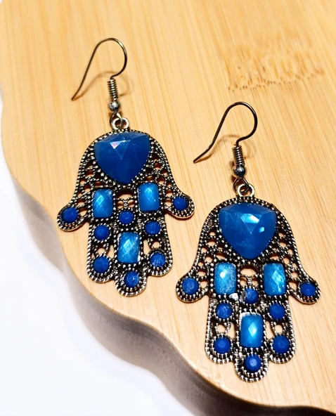 Monalisa Home Lüks Renkli Figürlü Otantik Küpe ürün görseli 1