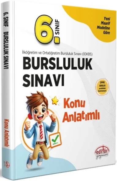 6. Sınıf Bursluluk Sınavı Konu Anlatımlı Editör Yayınları ürün görseli 1