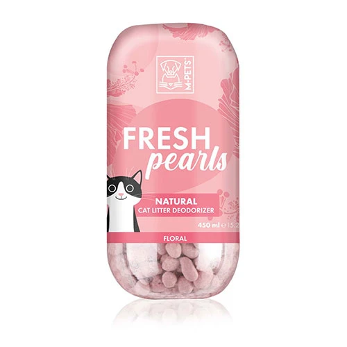 M-Pets Fresh Pearls Çiçek Kokulu Kedi Kumu Deodorantı 450 ML ürün görseli 1