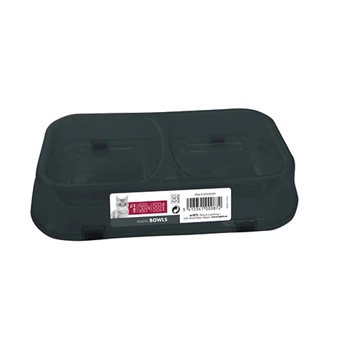 M-Pets Plastik İkili Kedi Mama Kabı 2x150 Ml ürün görseli