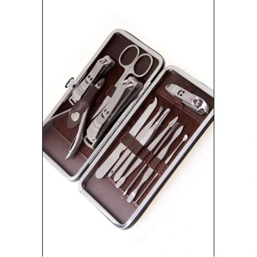 Litae Trend Deri Çantalı 12'li Manikür Seti