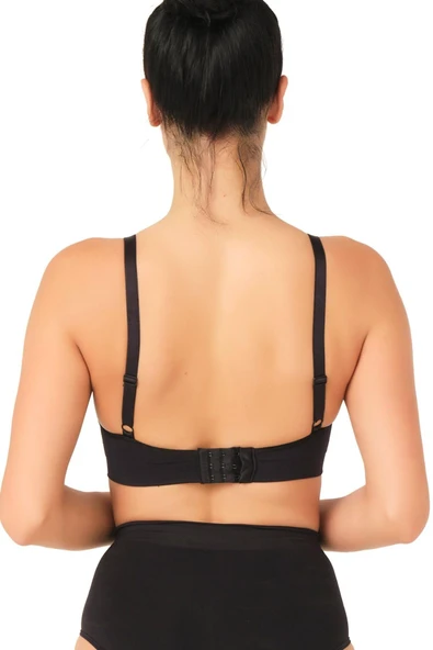 SİYAH MI Emay 5320 Agraflı Emzirme Sütyen - Resim 4