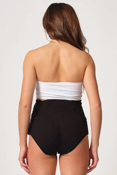 SİYAH MI Emay 2825 Cotton Hamile Karın Destekleyici Slip Korse - Resim 3