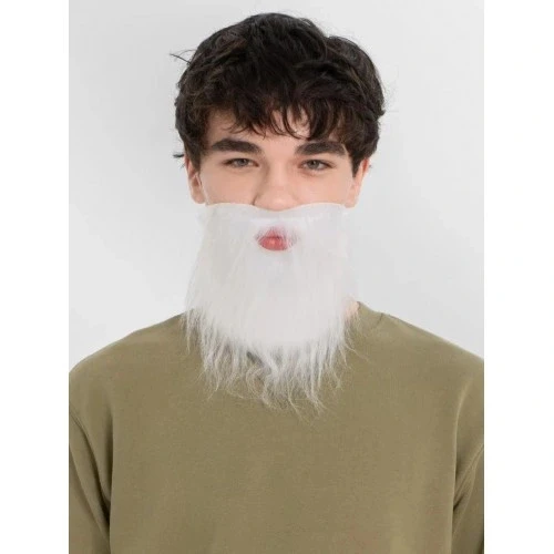 Litae Trend Beyaz Kırçıllı Takma Sakal Çocuk Yetişkin ürün görseli 1