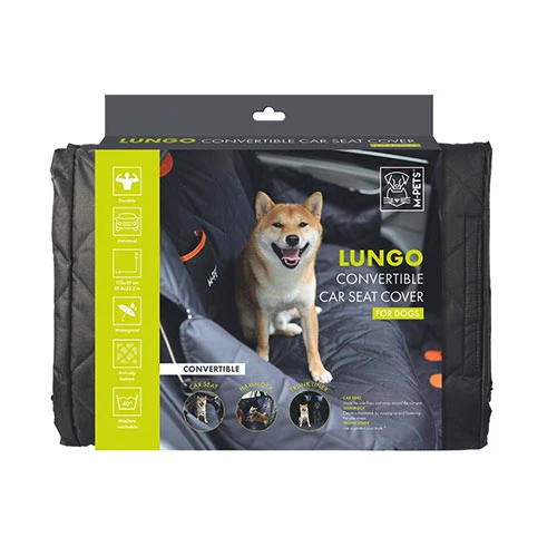 M-Pets Lungo Köpekler İçin Araç Koruma Örtüsü Siyah 152x59 Cm ürün görseli