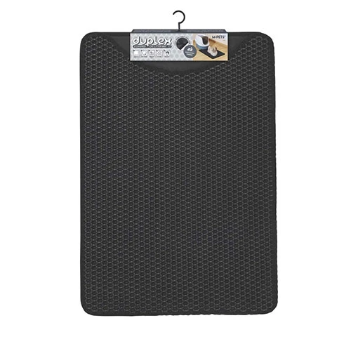 M-Pets Duplex Elekli Kedi Kumu Paspası Siyah 45x65 Cm ürün görseli