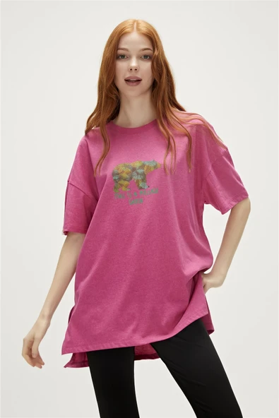 Bad Bear 23.03.07.001-C124 Re-Finger Kadın Tişört - 4