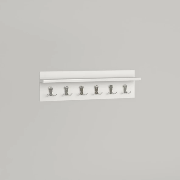 Kenzlife elbise askılığı askılık vettini070 byz 20*070*12 metal gri 6 adet askı portmanto - Resim 3