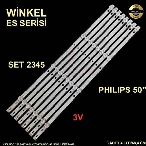 Phılıps Tv Led Bar 50 İnç 8 Li Takım 8 X 48,4 Cm 4 Mercek 284513 - Ö23 ürün görseli