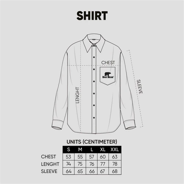 Bad Bear 22.02.30.006-C54 Liam Full-Zip Erkek Gömlek - Resim 6