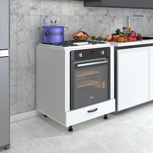 Kenzlife ankastre modülü kabini kerim byz fırın ocak dolabı 70 cmye kadar ocak için uyumlu - Resim 2