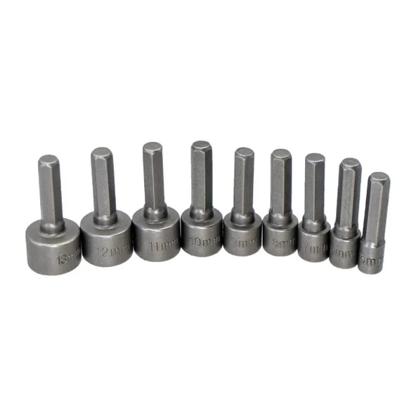 9 Parça Manyetik Somun Adaptörü - Resim 3