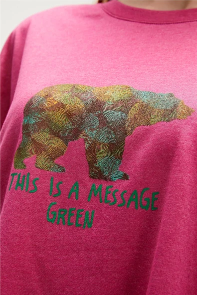 Bad Bear 23.03.07.001-C124 Re-Finger Kadın Tişört - 5