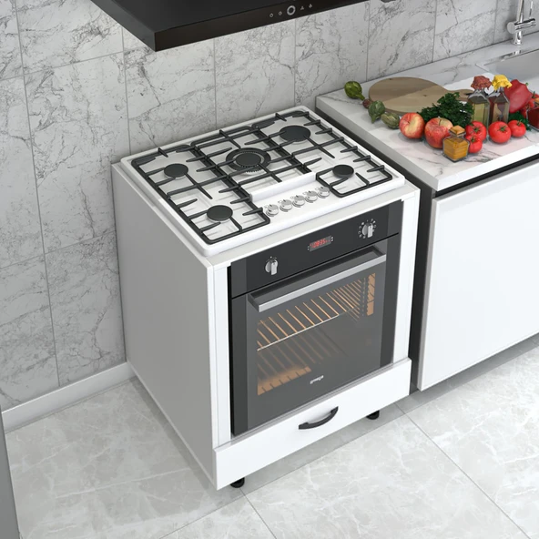 Kenzlife ankastre modülü kabini rakib byz fırın ocak dolabı 80 cmye kadar ocak için uyumlu - Resim 2