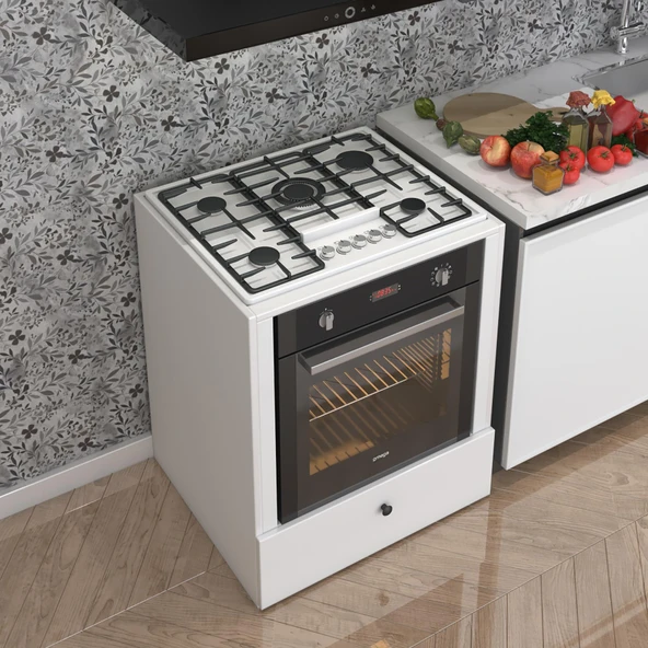 Kenzlife ankastre modülü kabini alim byz fırın ocak dolabı çekmeceli 70 cmye kadar ocak için uyumlu - Resim 2