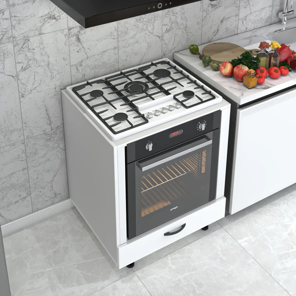 Kenzlife ankastre modülü kabini kerim byz fırın ocak dolabı 70 cmye kadar ocak için uyumlu ürün görseli 1