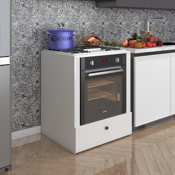 Kenzlife ankastre modülü kabini alim byz fırın ocak dolabı çekmeceli 70 cmye kadar ocak için uyumlu ürün görseli 1