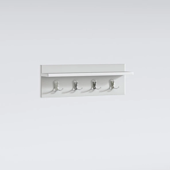 Kenzlife elbise askılığı askılık vettini038 byz 20*038*12 metal gri 4 adet askı portmanto - Resim 3